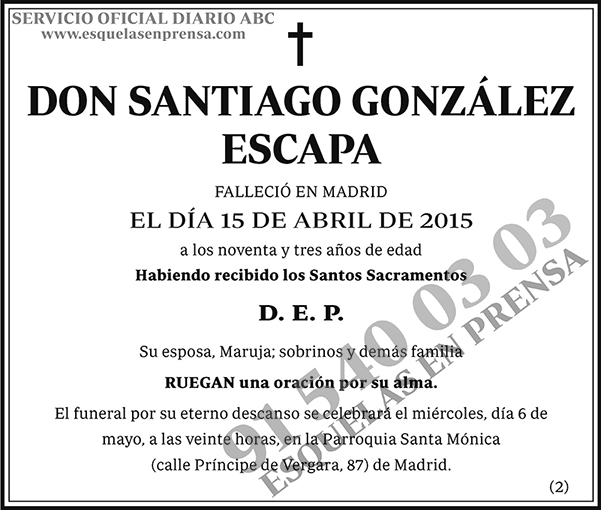 Santiago González Escapa